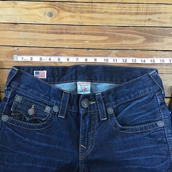 TRUE Religion Ricky Big T men jeans 100% cotton denim dark blue size 30 - Picture 10 of 15